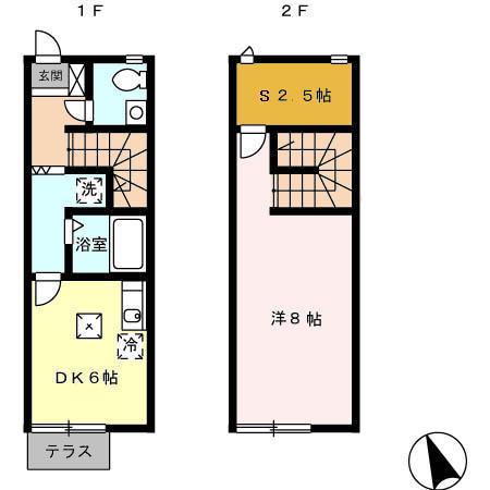 ローズマリー(1DK)の間取り写真