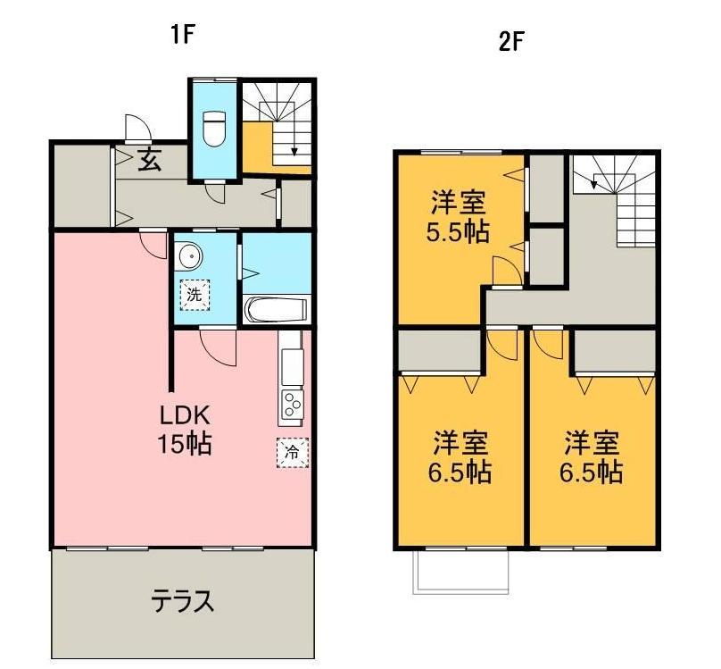パラッツオ札元(3LDK)の間取り写真