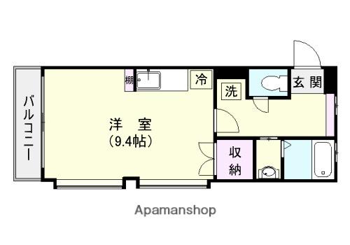 リィ・サンテ宇宿(ワンルーム/5階)の間取り写真