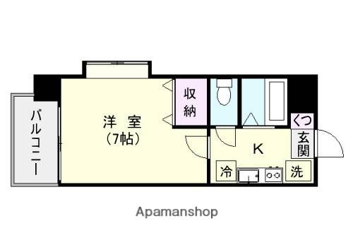 アーバンライフ東邦ビル(1K/3階)の間取り写真
