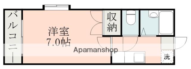 サンライフ永野(1K/3階)の間取り写真