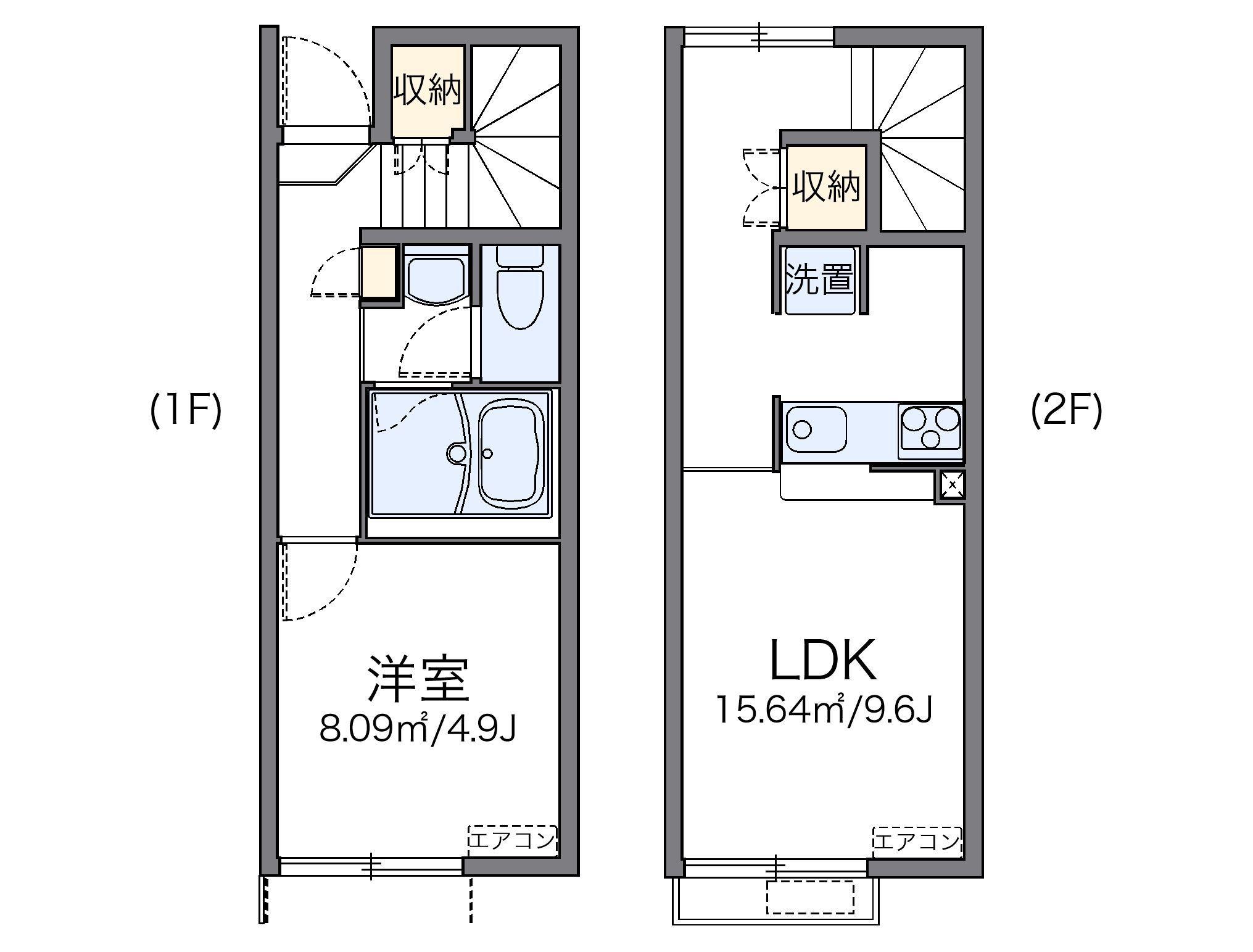 レオネクスト向日葵(1LDK/1階)の間取り写真