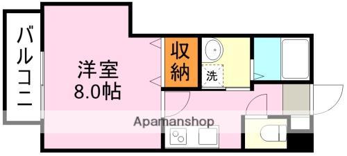 SEE GLANZ 下荒田(1K/3階)の間取り写真