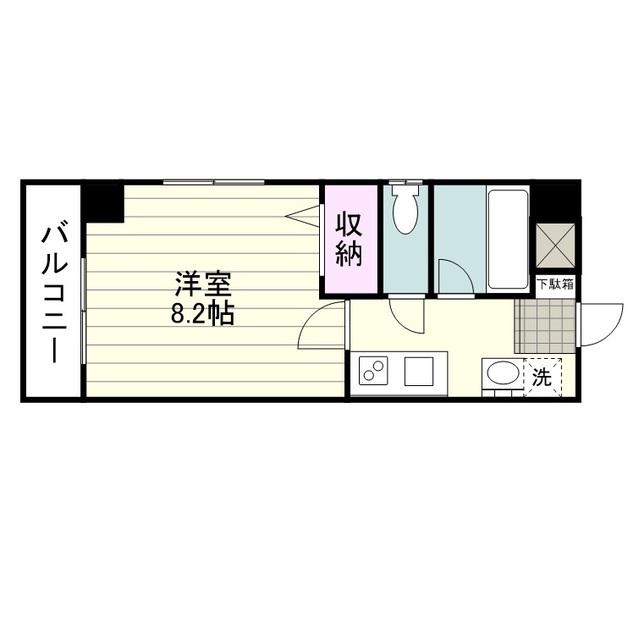 コーポさくら(1K/3階)の間取り写真