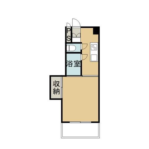 三宅ビル(1K/5階)の間取り写真