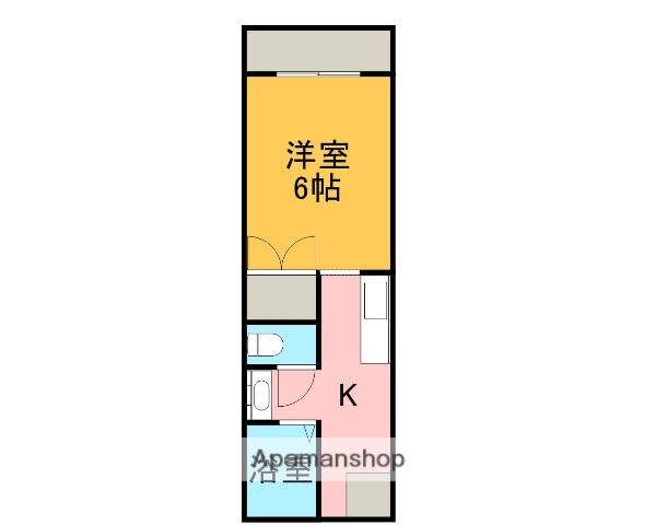シティハイツ下荒田(1K/2階)の間取り写真
