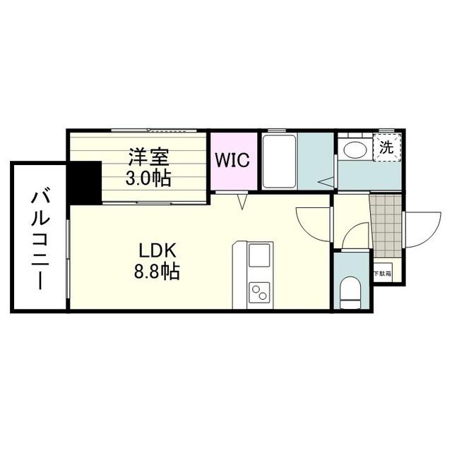 DIDヒルズ西千石(1LDK/5階)の間取り写真