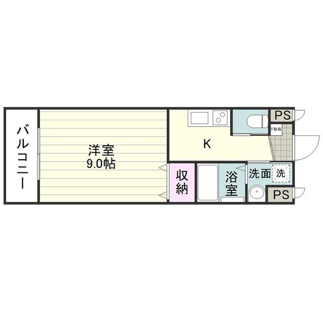 エスペランサ・K(1K/5階)の間取り写真