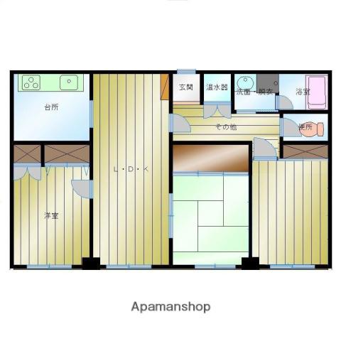 ストークマンション鹿児島(3LDK/14階)の間取り写真