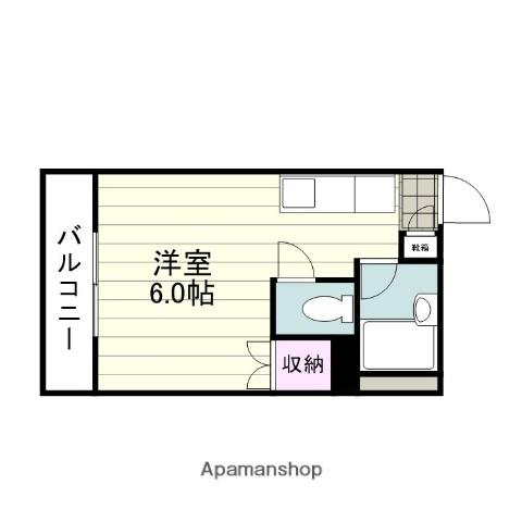 エントピア鴨池Ⅲ(1K/1階)の間取り写真
