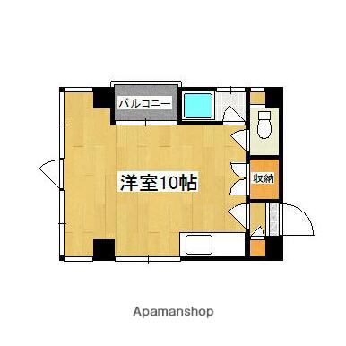 エクシード中洲(ワンルーム/5階)の間取り写真