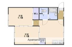 クオレ西郷C(2DK/1階)の間取り写真