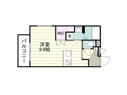 MC DESIGN BLDG.ARATA(ワンルーム/5階)の間取り写真