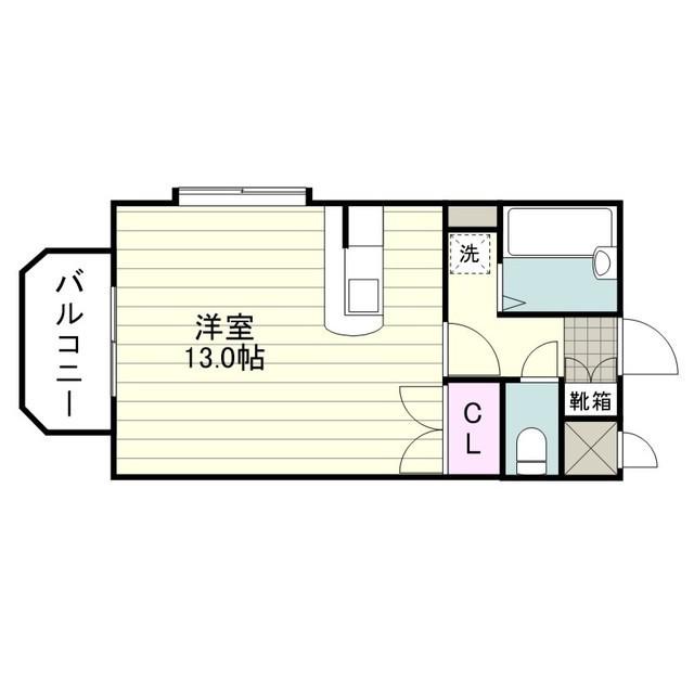ソラリアハイツ(ワンルーム/1階)の間取り写真