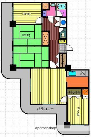 ストークマンション鹿児島(4LDK/13階)の間取り写真