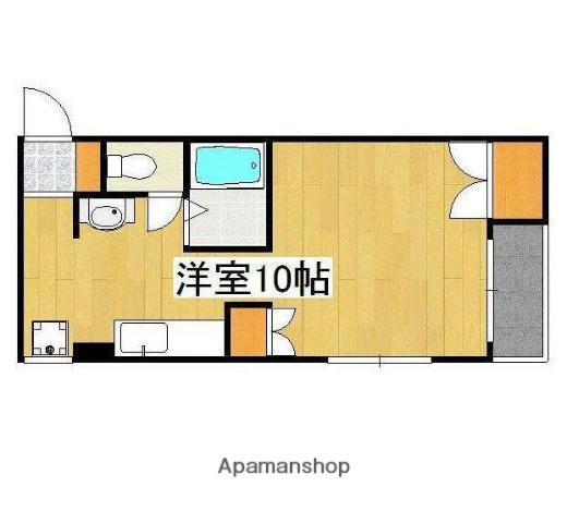 キャメロンハウス(ワンルーム/2階)の間取り写真