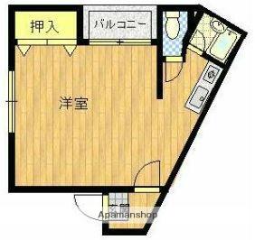 パルム中央(ワンルーム/5階)の間取り写真