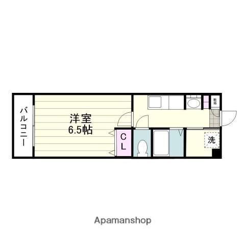 カーサフェリース天保山(1K/7階)の間取り写真