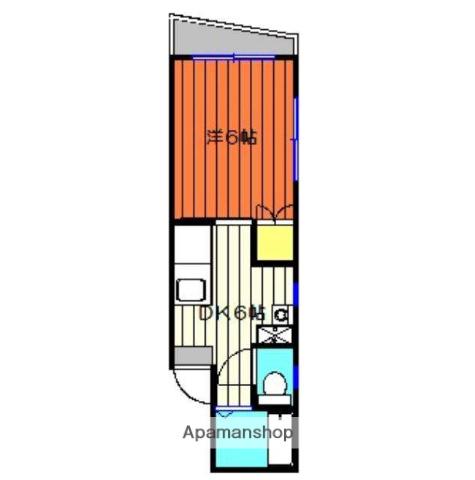 シティハイツ下荒田(1K/1階)の間取り写真