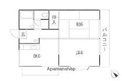 スカイパレスTABATA(2DK/1階)の間取り写真