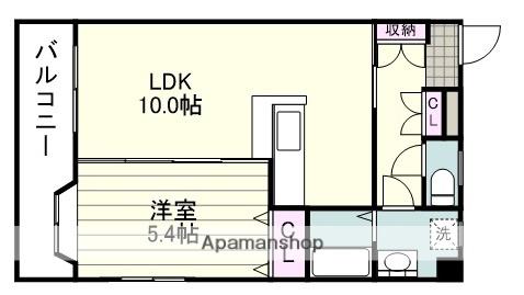サンフォレスト吉野(1LDK/3階)の間取り写真