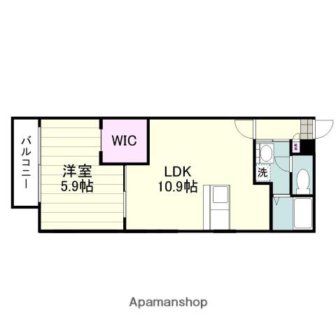 パーレイⅢ(1LDK/1階)の間取り写真