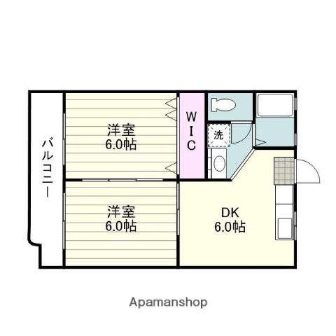 アメニティパレスTABATA(2DK/2階)の間取り写真