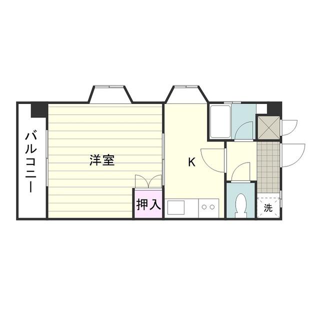 バイクフォーラムビル(1K/3階)の間取り写真