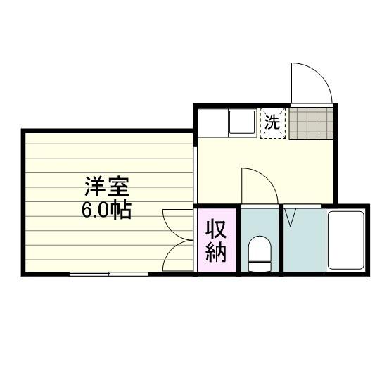 池田コーポⅡ(1K/1階)の間取り写真