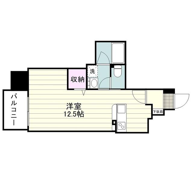 ARAHACHI FSERIES(ワンルーム/12階)の間取り写真