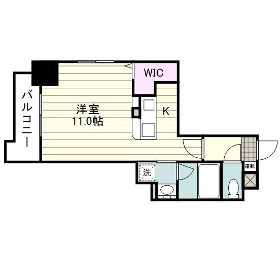 FONS西千石(ワンルーム/10階)の間取り写真