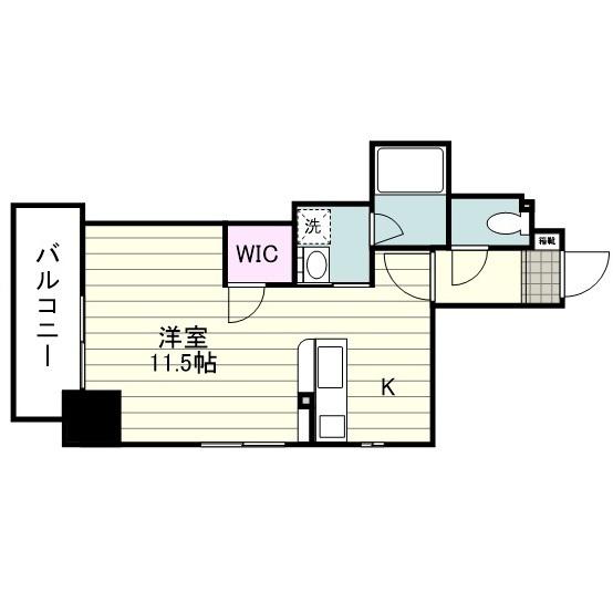 FONS西千石(ワンルーム/9階)の間取り写真