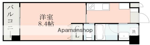 サムティ東谷山(1K/8階)の間取り写真