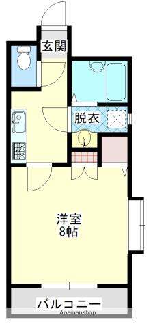 グリフィンドール(1K/4階)の間取り写真