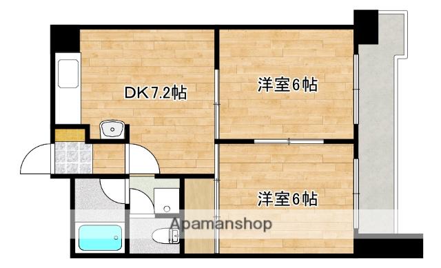 パークサイド惟神(2DK/2階)の間取り写真