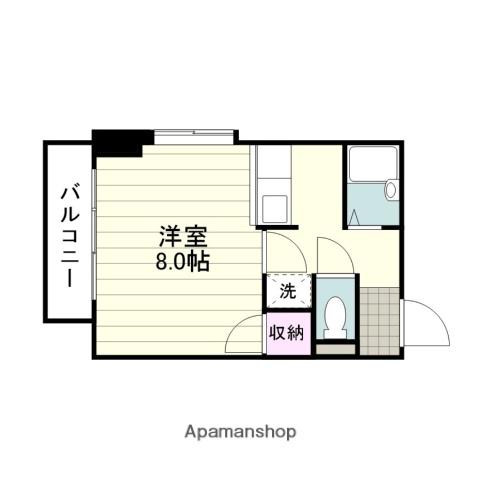セレーネ(1K/4階)の間取り写真