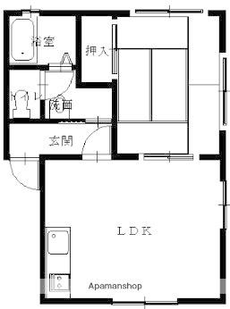 ピアヒルⅠ(1LDK/1階)の間取り写真