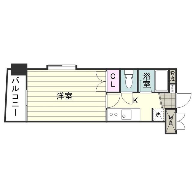 YAOKIビル(1K/4階)の間取り写真