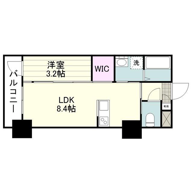 チェリーズいづろ(1LDK/3階)の間取り写真