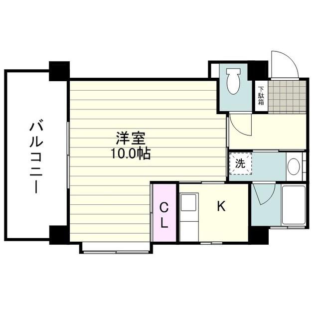 くすのき館(1K/3階)の間取り写真
