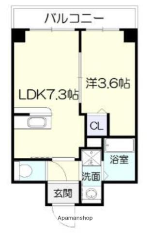 ピネータ天保山(1LDK/5階)の間取り写真