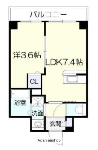 ピネータ天保山(1LDK/5階)の間取り写真