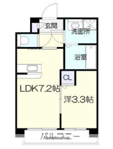 ピネータ天保山(1LDK/5階)の間取り写真