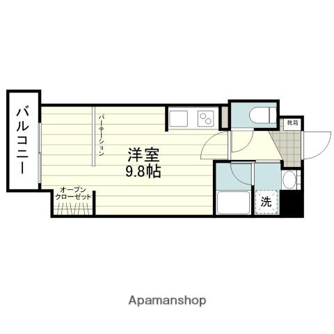 SE PLUS南林寺(ワンルーム/6階)の間取り写真