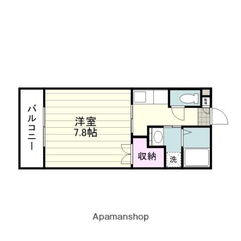 葉月館Ⅲ(1K/5階)の間取り写真
