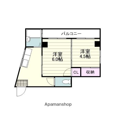 新井マンション(2K/2階)の間取り写真