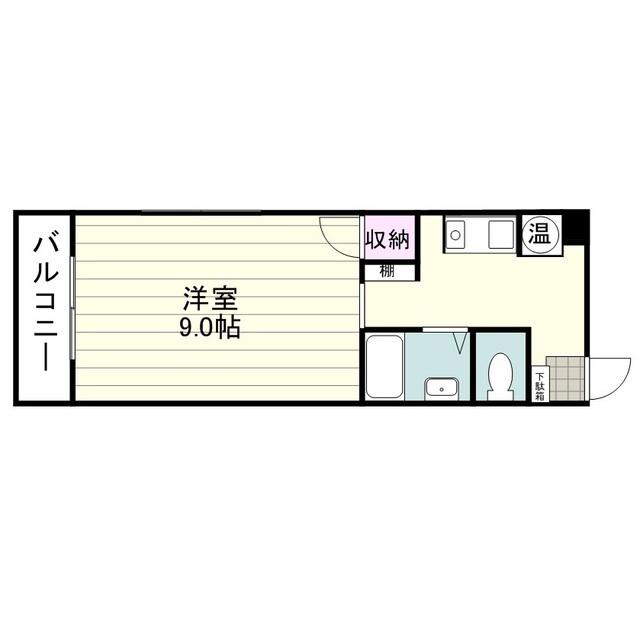 榎田ビル(1K/3階)の間取り写真