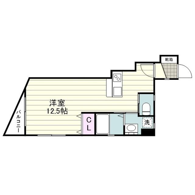 コンフォート上之園(ワンルーム/3階)の間取り写真