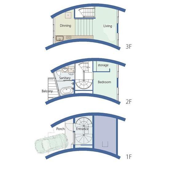 城山アパートメント(1LDK/1階)の間取り写真