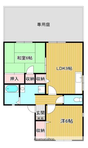 グランシャリオA(3DK/2階)の間取り写真